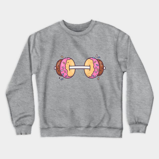 Donuts Barbell Crewneck Sweatshirt by zoljo